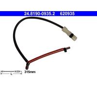 ATE 24.8190-0935.2 Contatto segnalazione, Usura past. freno/mat. d'attrito per P