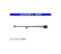 Contatto di avvertimento, usura delle pastiglie dei freni ATE 24.8190-0937.2