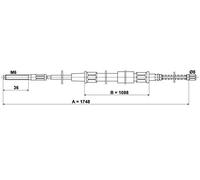 ATE 24372701182 Cavo di comando del freno