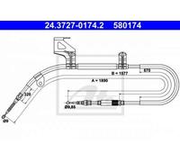 ATE 24372701742 Cavo di comando del freno