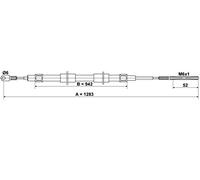 ATE 24.3727-0229.2 Cavo comando, Freno stazionamento per BMW