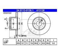 Coppia Dischi Freno Ate Ant Per Bmw 3 E30 315 E21 320/6 320 318 316