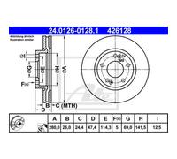 ATE Discofreno 24.0126-0128.1