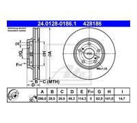 ATE Discofreno 24.0128-0186.1