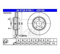 ATE Discofreno 24.0129-0100.1