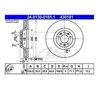 ATE Discofreno 24.0130-0181.1