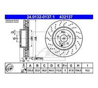 COPPIA DISCHI FRENO ANT ATE MERCEDES-BENZ CLASSE S S 350 200KW 05>13 24013201371