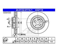 ATE Discofreno 24.0132-0114.1