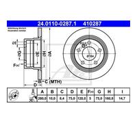 Ate Disco Freno 24.0110-0287.1