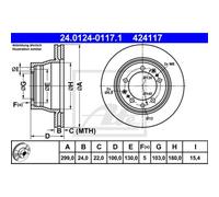 ATE 2X Disco Freno Posteriore 2990 Ventilato Per Porsche 911 Cabriolet 964