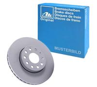 ATE Disco freno 24.0122-0133.1 posteriore ventilato altamente carbonizzato 1 pezzo
