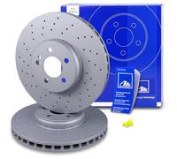 ATE Disco freno 24.0132-0300.2 anteriore ventilato altamente carbonizzato 1 pezzo