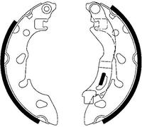 Kit Ganasce Freni ATE 03013705062 per Fiat 500 Panda Ford Ka 180 mm