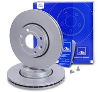 Disco freno ATE 24.0122-0216.1 anteriore, ventilato, altamente carbonizzato, 1 Pezzo