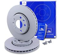 ATE Disco freno 24.0126-0158.1 anteriore ventilato altamente carbonizzato 1 pezzo