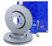 Disco freno ATE 24.0128-0132.1 anteriore, ventilato, altamente carbonizzato, 1 Pezzo
