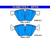 ATE 607216 - ATE P.FRENO BMW 120D -12