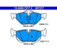 Set di pastiglie freno ATE 13.0460-7217.2, posteriore