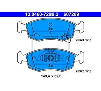 Pastiglie Anteriori FIAT PANDA VAN (312_, 519_) 1248 cc 80 CV 6/2014 > ATE 60728