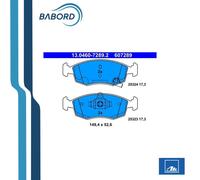 ATE 607289 Kit Pastiglie Freno ANTERIORI PANDA (312) LANCIA YPSILON (312)