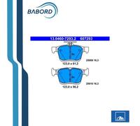 ATE pastiglie freno 607293 predisposto sensore