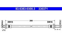 Tubo flessibile freno 83.6383-0300.3 ATE per VOLVO 240 240 Kombi 260 164