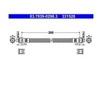 ATE 83.7839-0298.3 Tubo freno