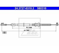ATE Cavo comando, Freno stazionamento 24.3727-0310.2