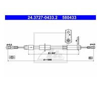 Ate Cavo Del Freno Posteriore Sinistro Adatto Per Mercedes-Benz Slk