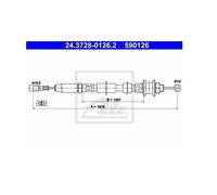 ATE Cavo frizione VW Lt 28-35 40-55