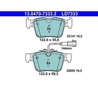 ATE 13.0470-7333.2 Kit pastiglie freno, Freno a disco per ALFA ROMEO