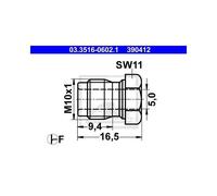 ATE Dado Maschio 03.3516-0602.1 per