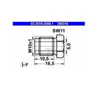 ATE Dado Maschio 03.3516-3500.1 per