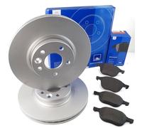 ATE Dischi Freno Ceramica Set Cuscinetti Frontale per Ford Focus MK2 MK3 Grand