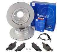 ATE Dischi Freno Set Cuscinetti + Contatto Frontale per BMW 3er E90 E91 E92 E93