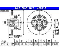 ATE Discofreno 24.0108-0116.2