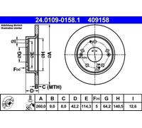ATE Discofreno 24.0109-0158.1