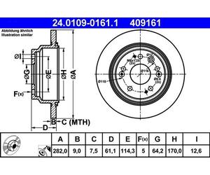ATE Discofreno 24.0109-0161.1
