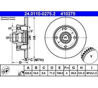 ATE Discofreno 24.0110-0275.2