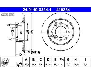 ATE Discofreno 24.0110-0334.1