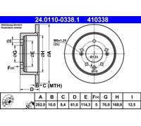ATE Discofreno 24.0110-0338.1