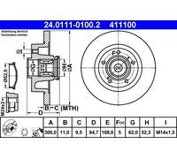 ATE Discofreno 24.0111-0100.2