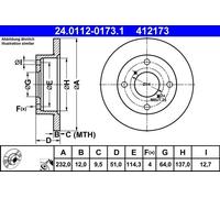 ATE Discofreno 24.0112-0173.1