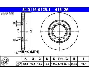 ATE Discofreno 24.0116-0126.1