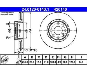ATE Discofreno 24.0120-0140.1