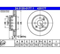 ATE Discofreno 24.0120-0177.1