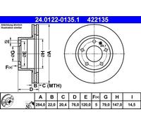 ATE Discofreno 24.0122-0135.1