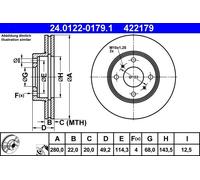 ATE Discofreno 24.0122-0179.1