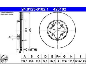 ATE Discofreno 24.0123-0102.1