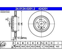 ATE Discofreno 24.0124-0201.2